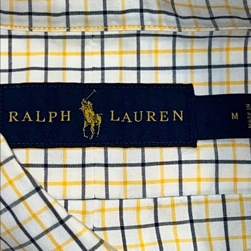 Ralph Lauren Medium Plaid Button Down Long Sleeve Shirt - Picture 3 of 12